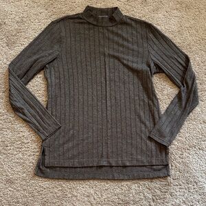 Matty M Dark Gray Turtleneck Sweater